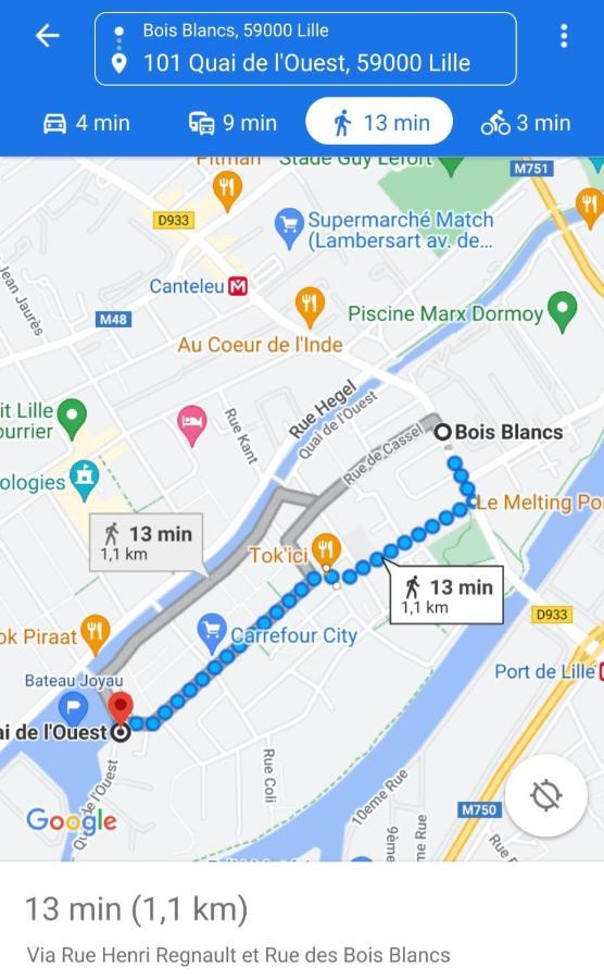 Appartamento Bateau péniche Lille - Euratechnologie Esterno foto