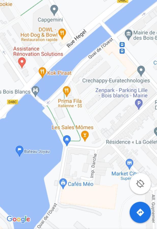Appartamento Bateau péniche Lille - Euratechnologie Esterno foto